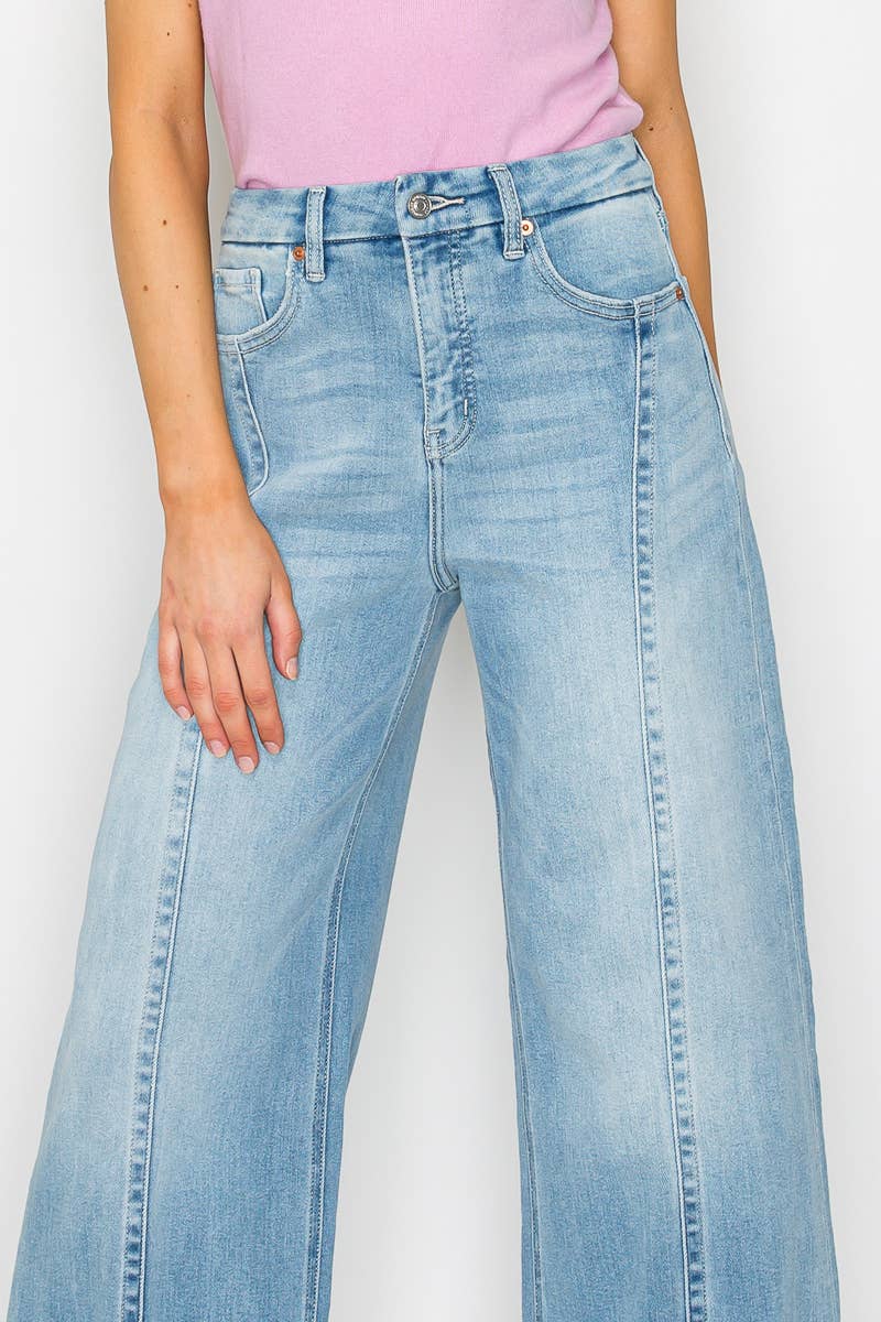 INSEAM TRANSFORM MID RISE WIDE LEG JEANS