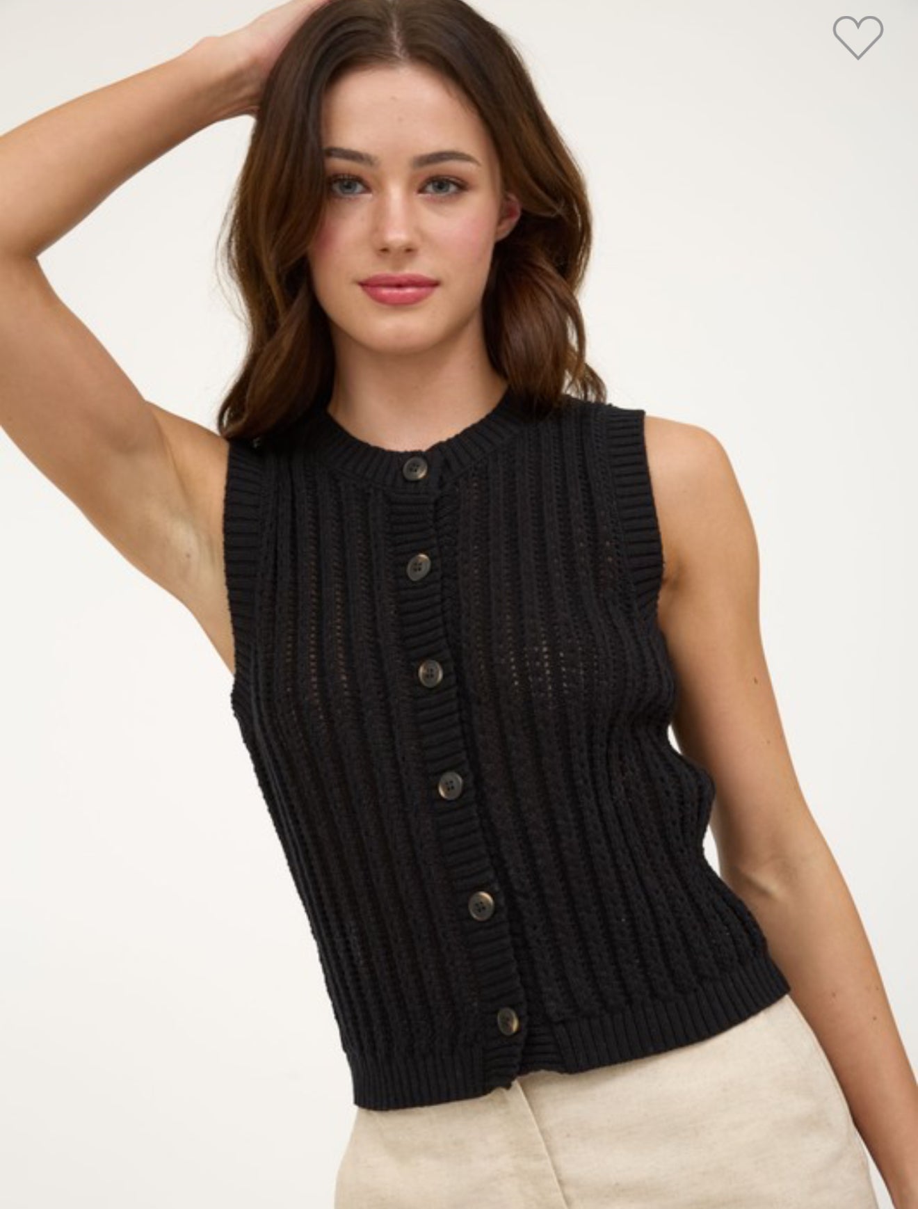 Button Down Knit Cardigan