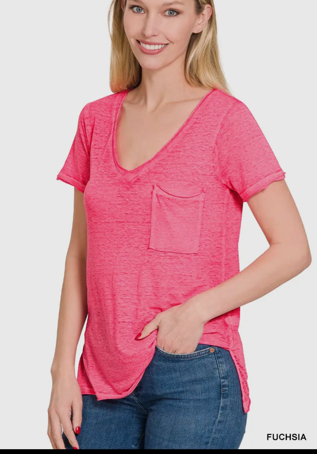 Washed Burnout Top