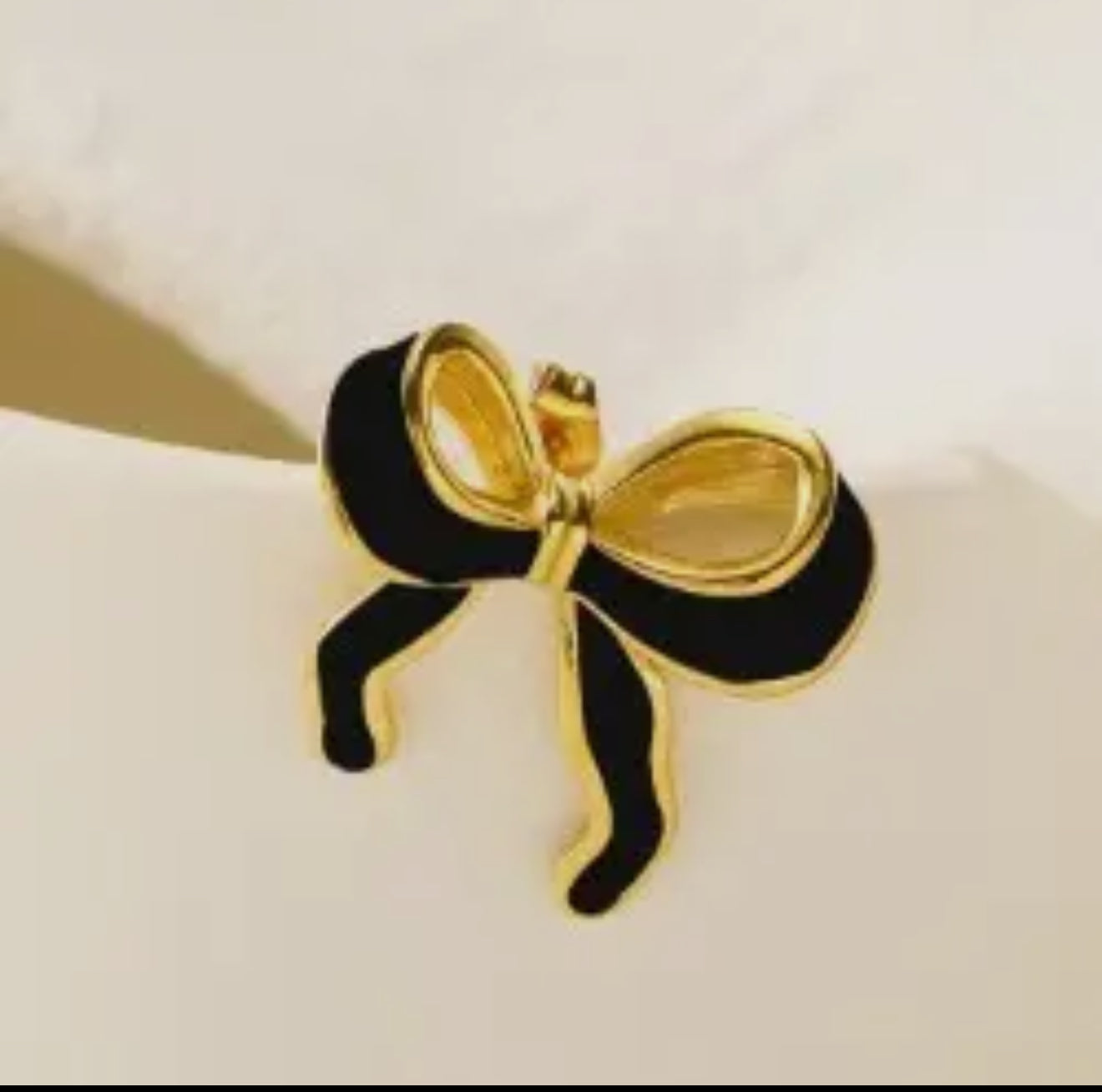 Colorful Enamel Bow Earrings