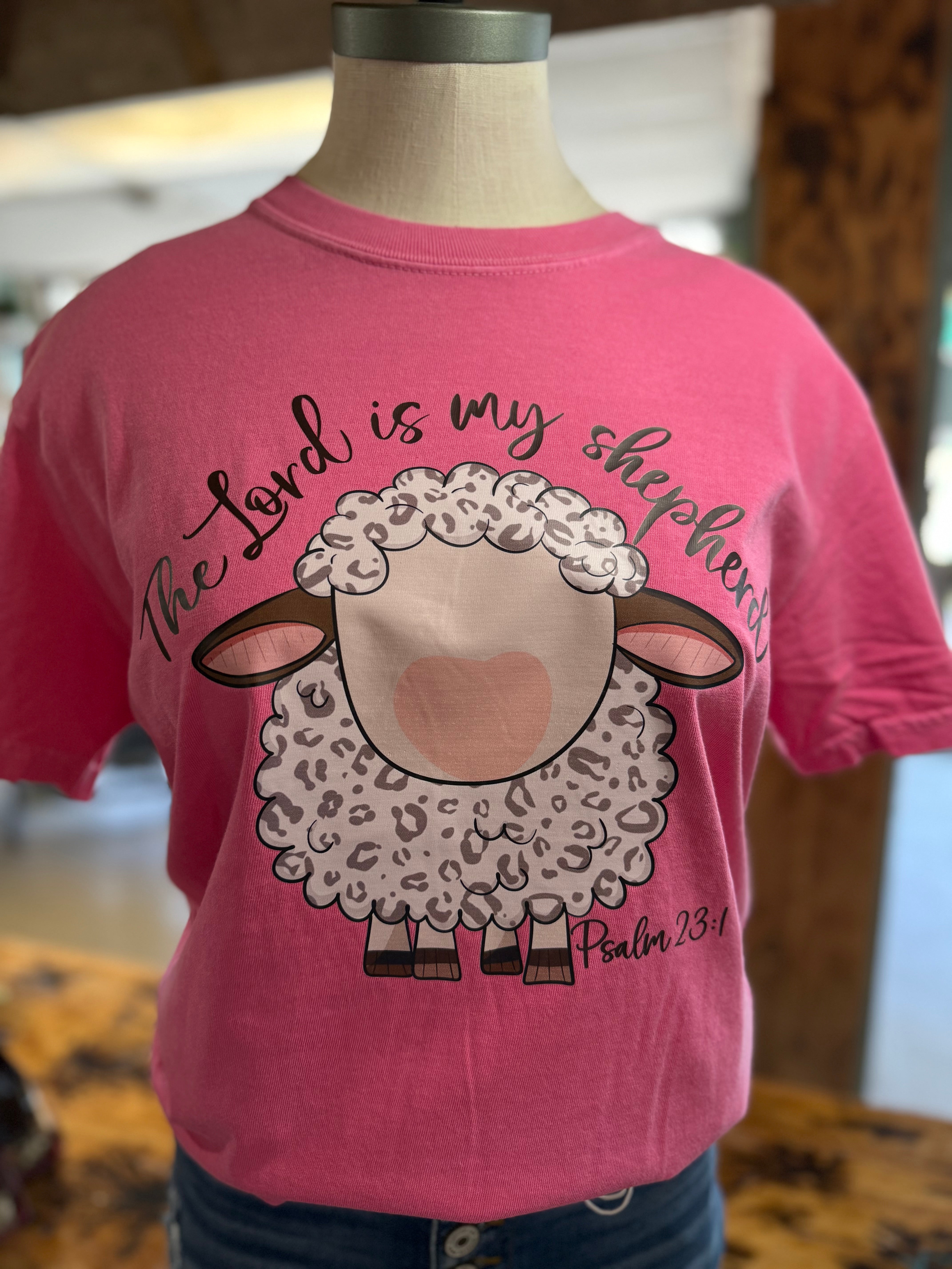 Pink The Lord is My Shepherd T-shirt