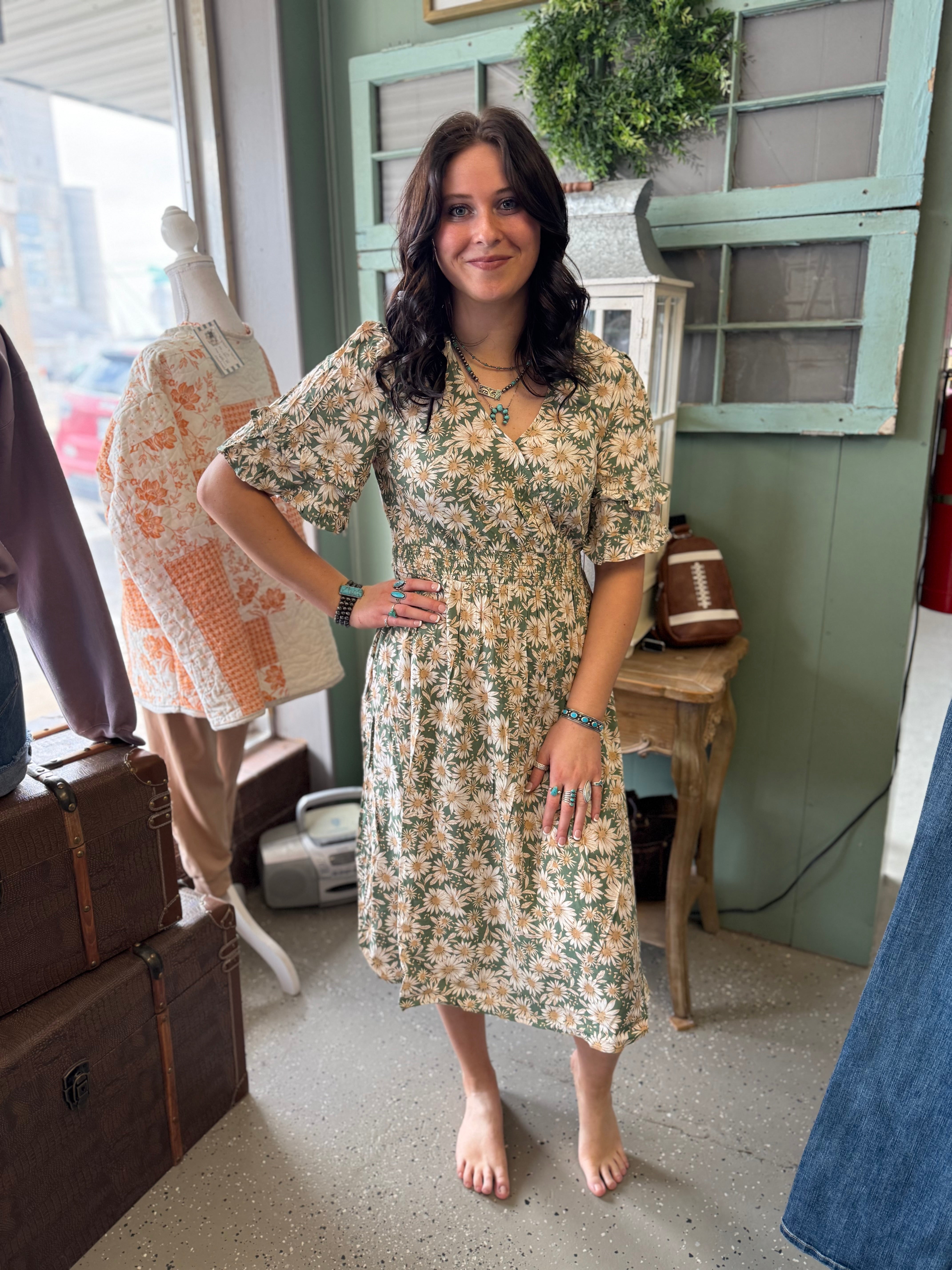 Elegant Surplice Dress