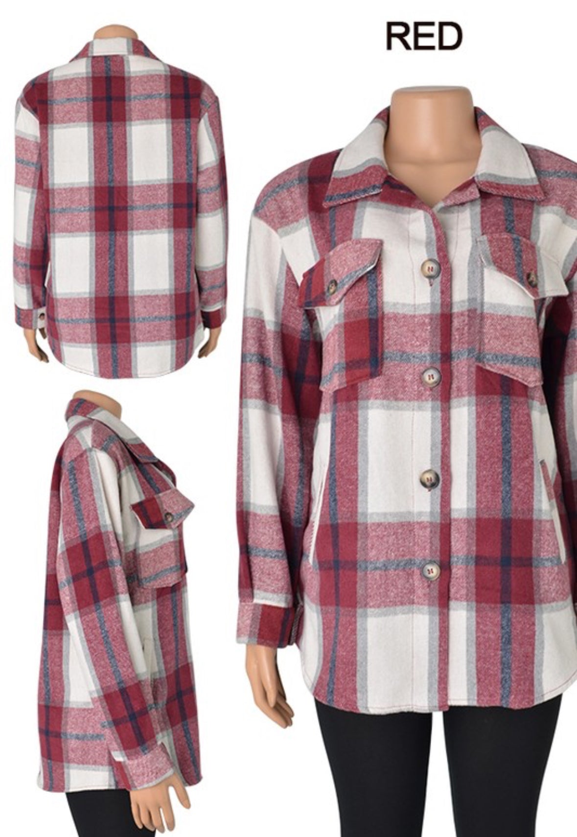 Oversized Plaid Flannel Shacket