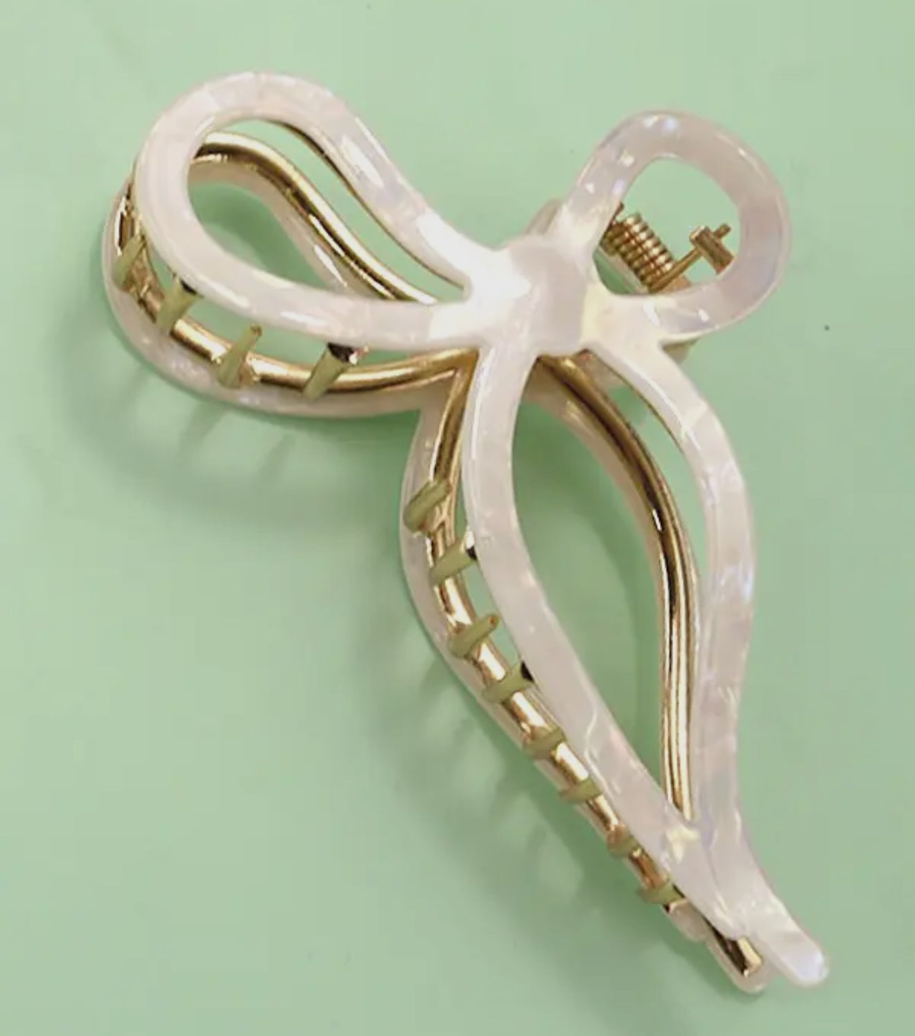 Jumbo Cellulose Casting Bow Hair Claw Clips