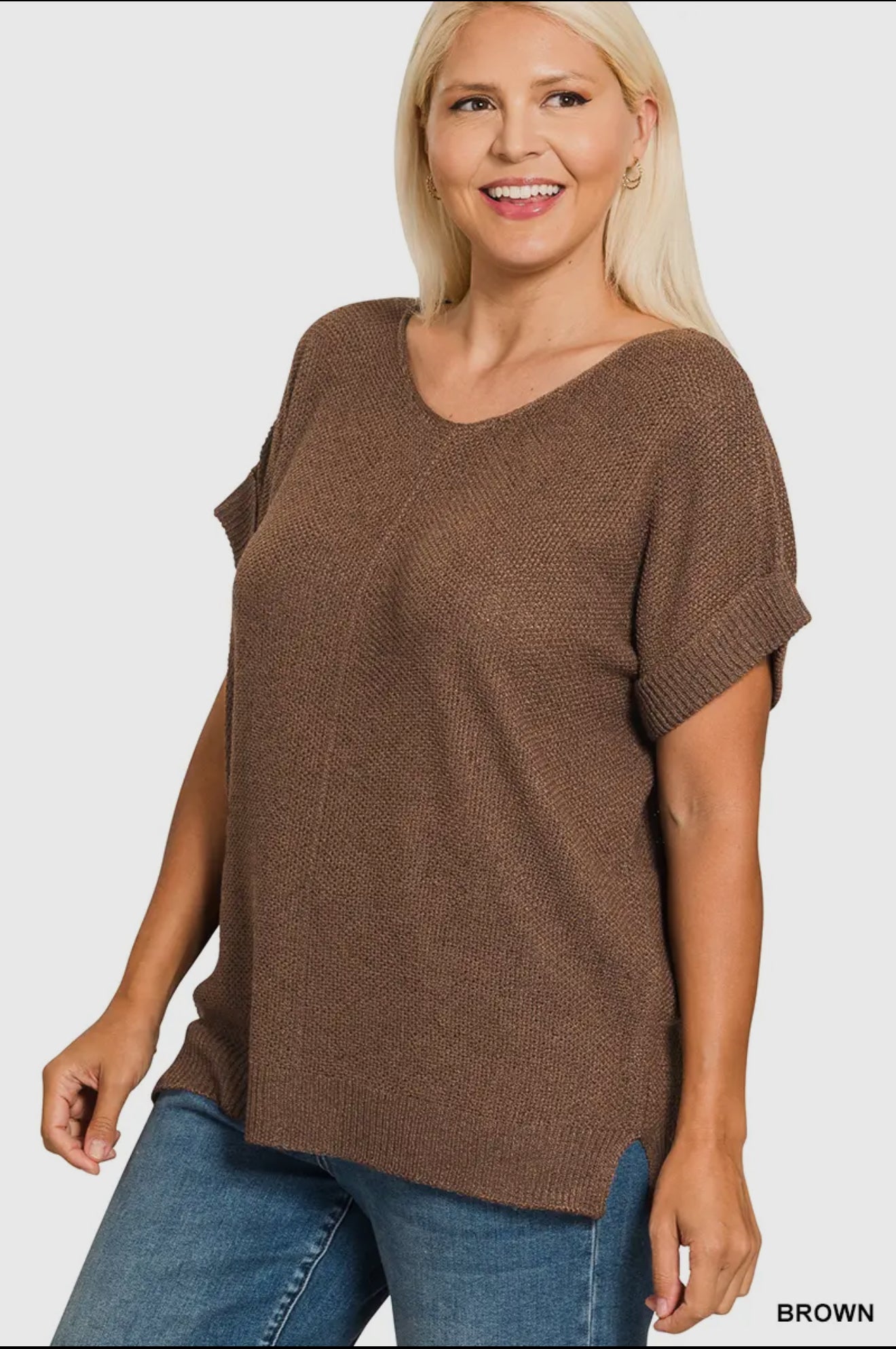 Plus Center Seam Sweater