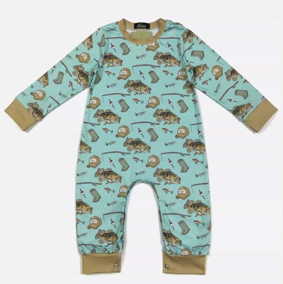 Aqua Fishing Boy Romper