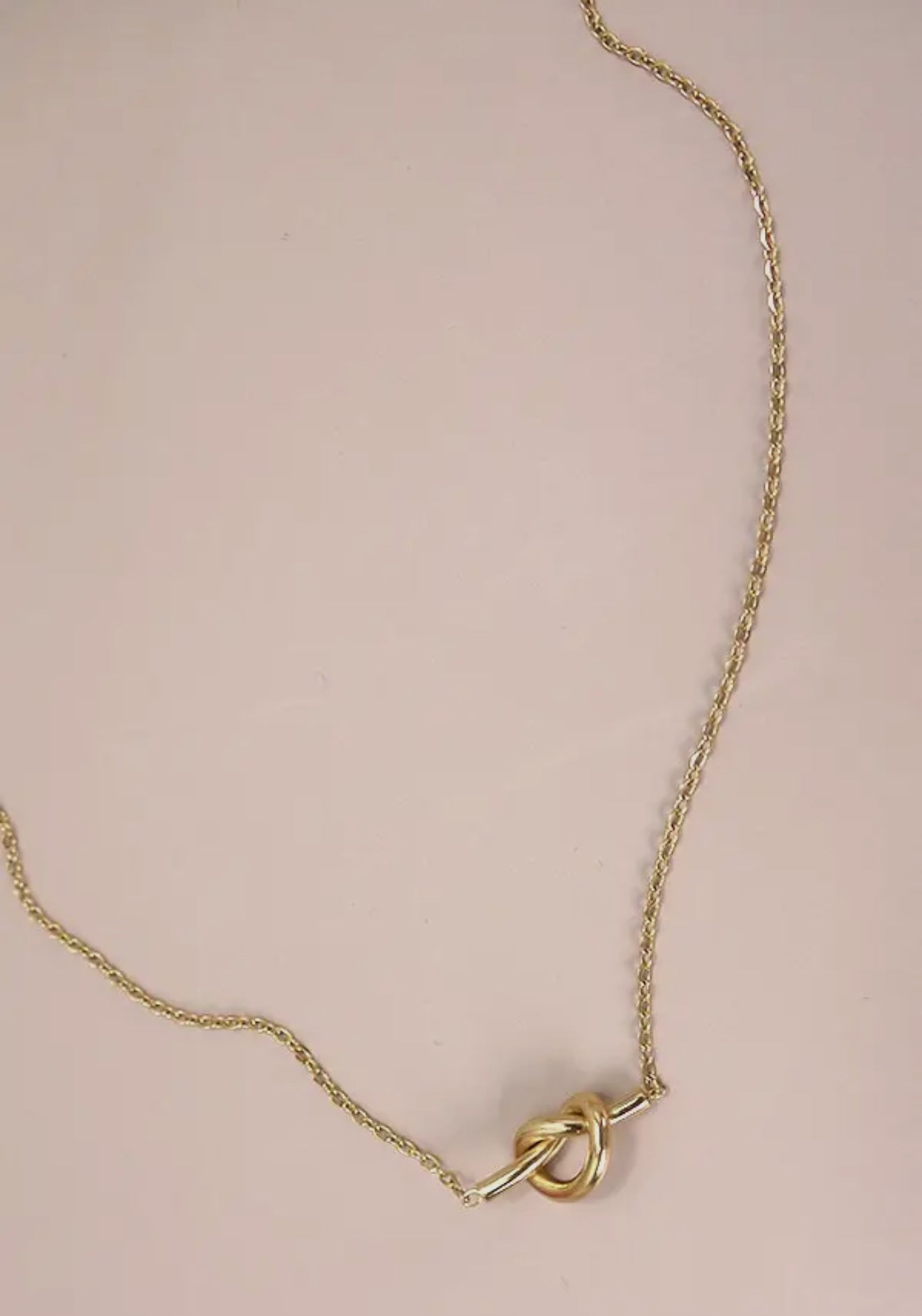 Titanium Steel Non-Tarnish Knotted Necklace