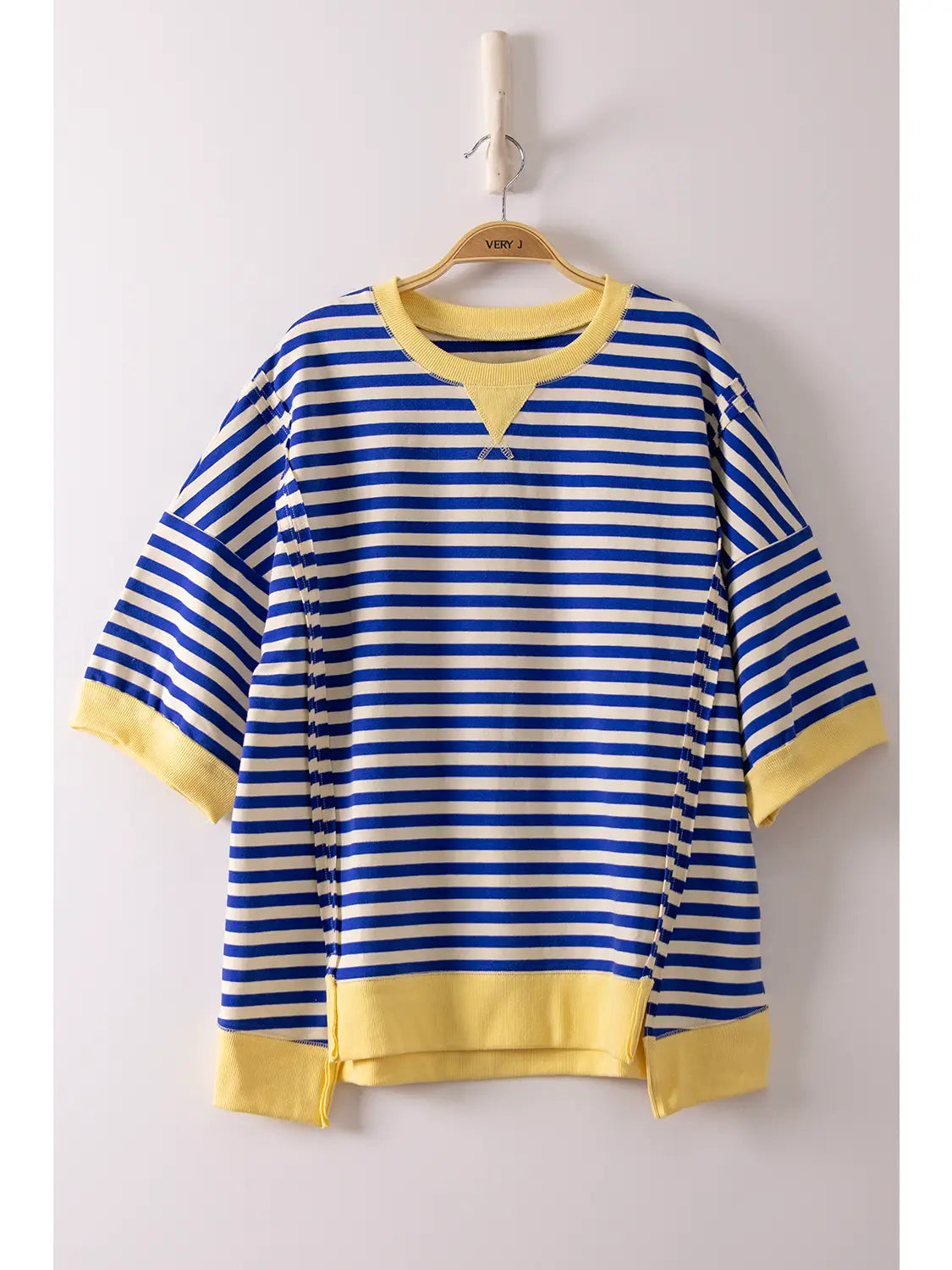 Oversized Stripe Casual Knit Top