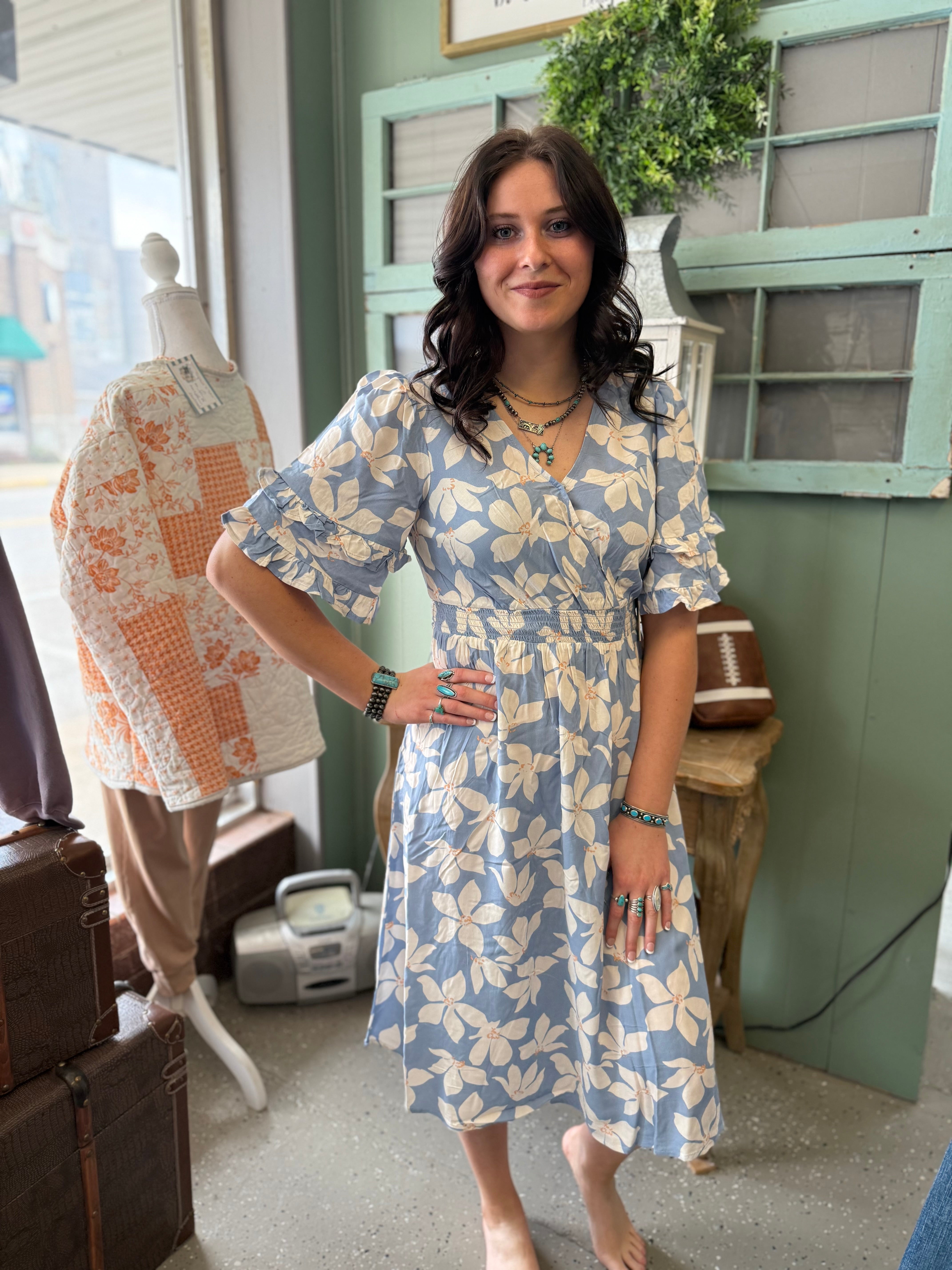 Elegant Surplice Dress