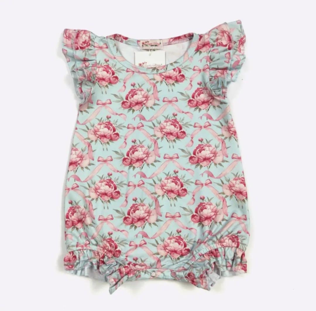 Bow & Flower Romper