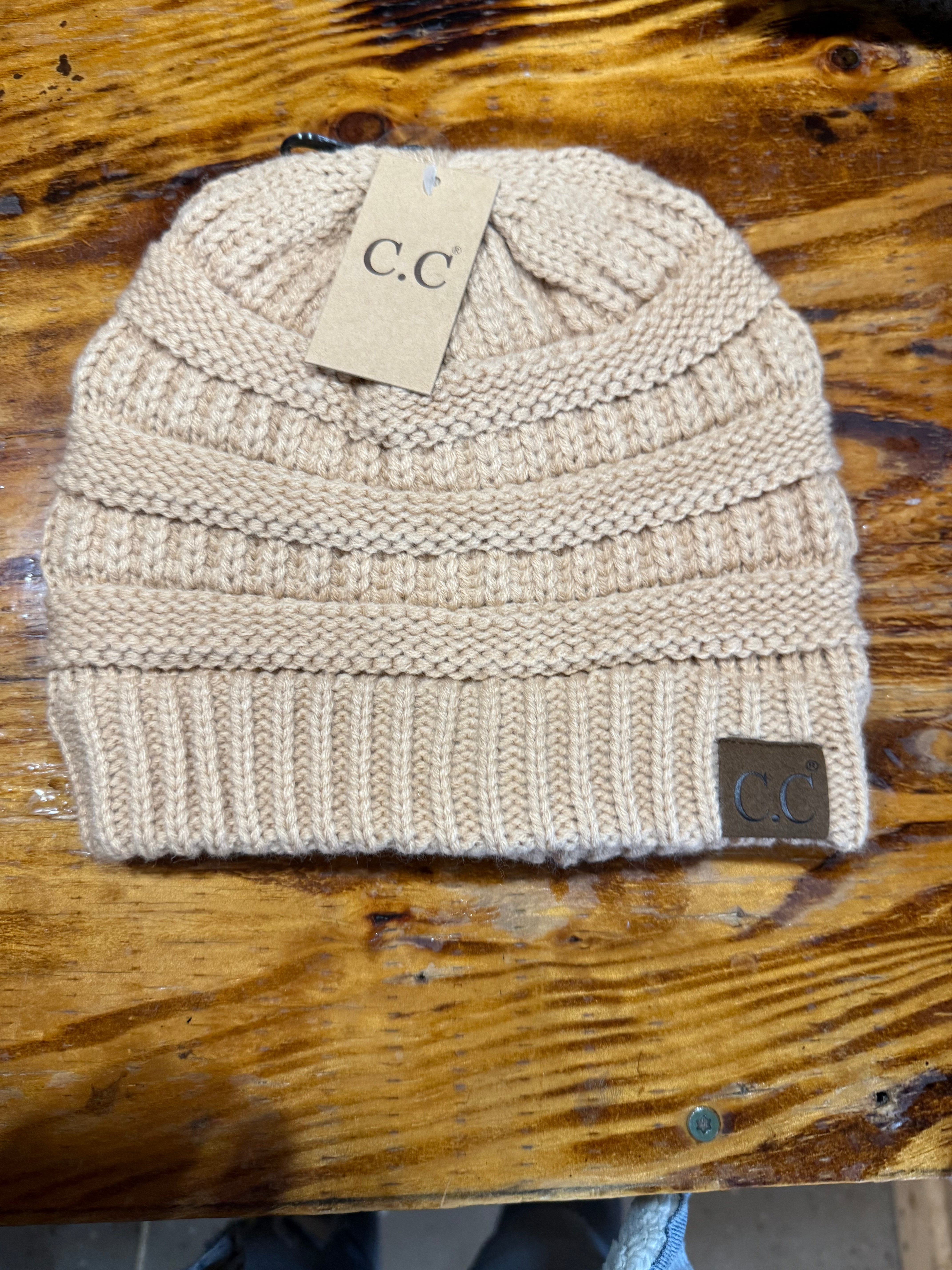 C.C Solid Cable Beanie