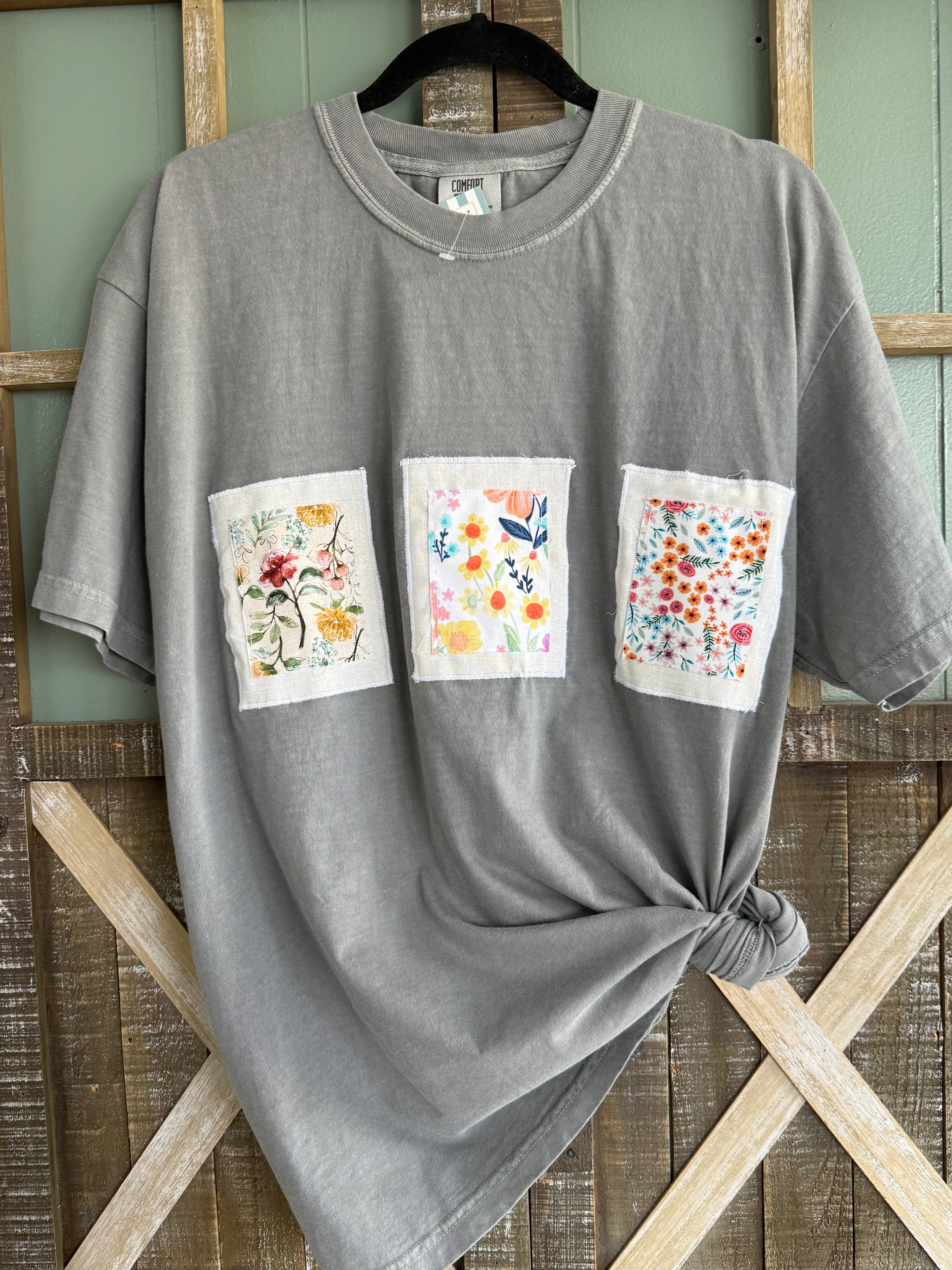 Floral square T-shirt