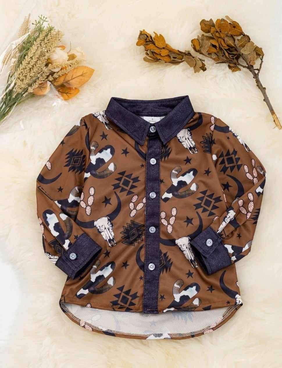 Kid's Bull Skull Top
