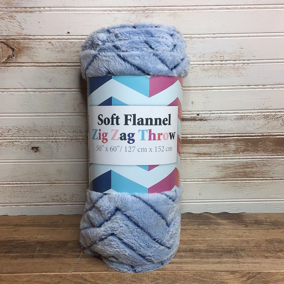 Chevron Fleece Throw Blankets