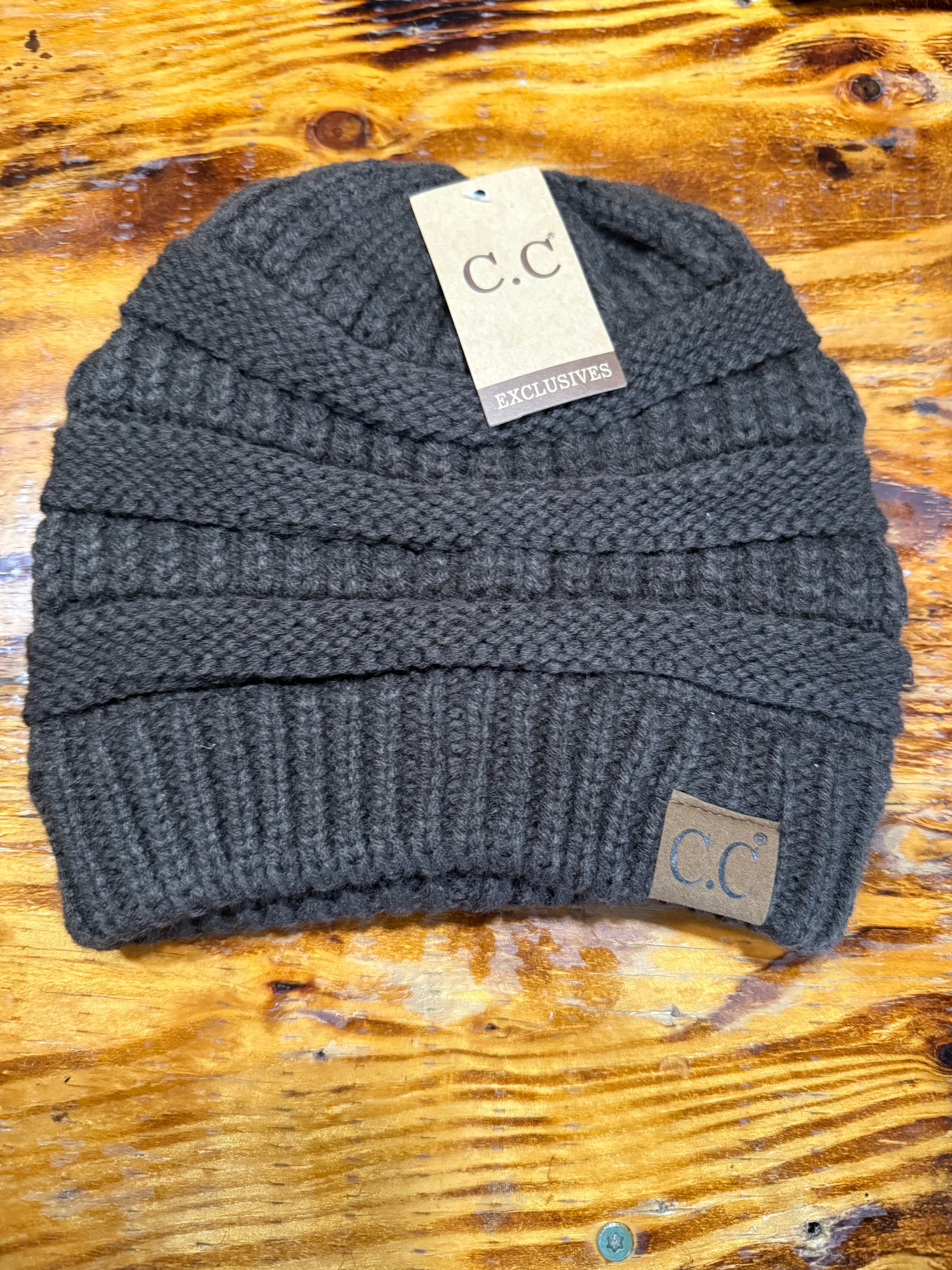 C.C Solid Cable Beanie