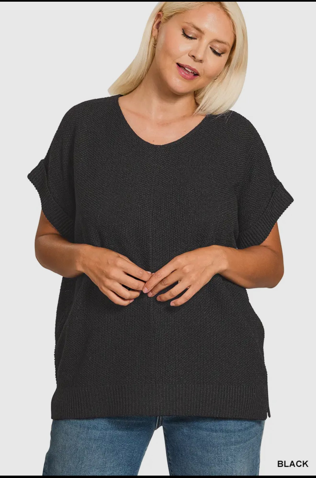 Plus Center Seam Sweater