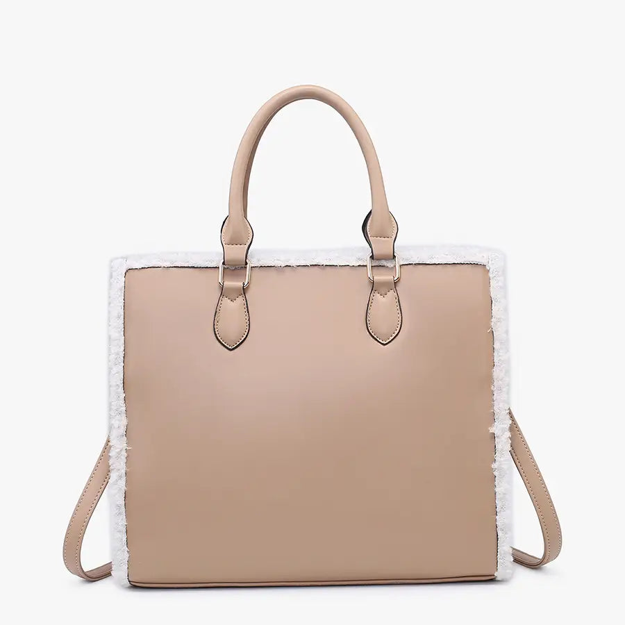 Bevin Sherpa Trim Tote Bag