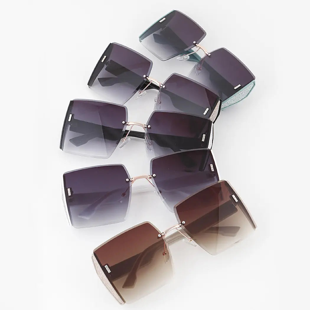 Butterfly Glitter Frame Women's Sunglasses