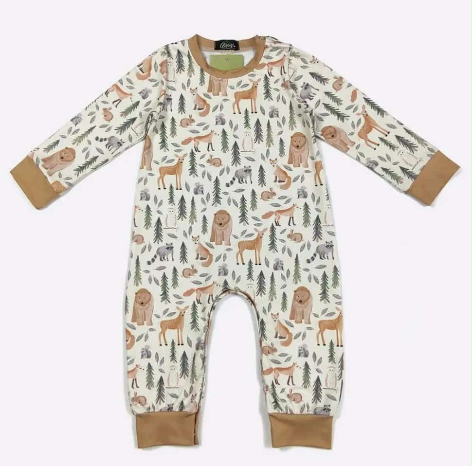 Forest Animal Boy Romper