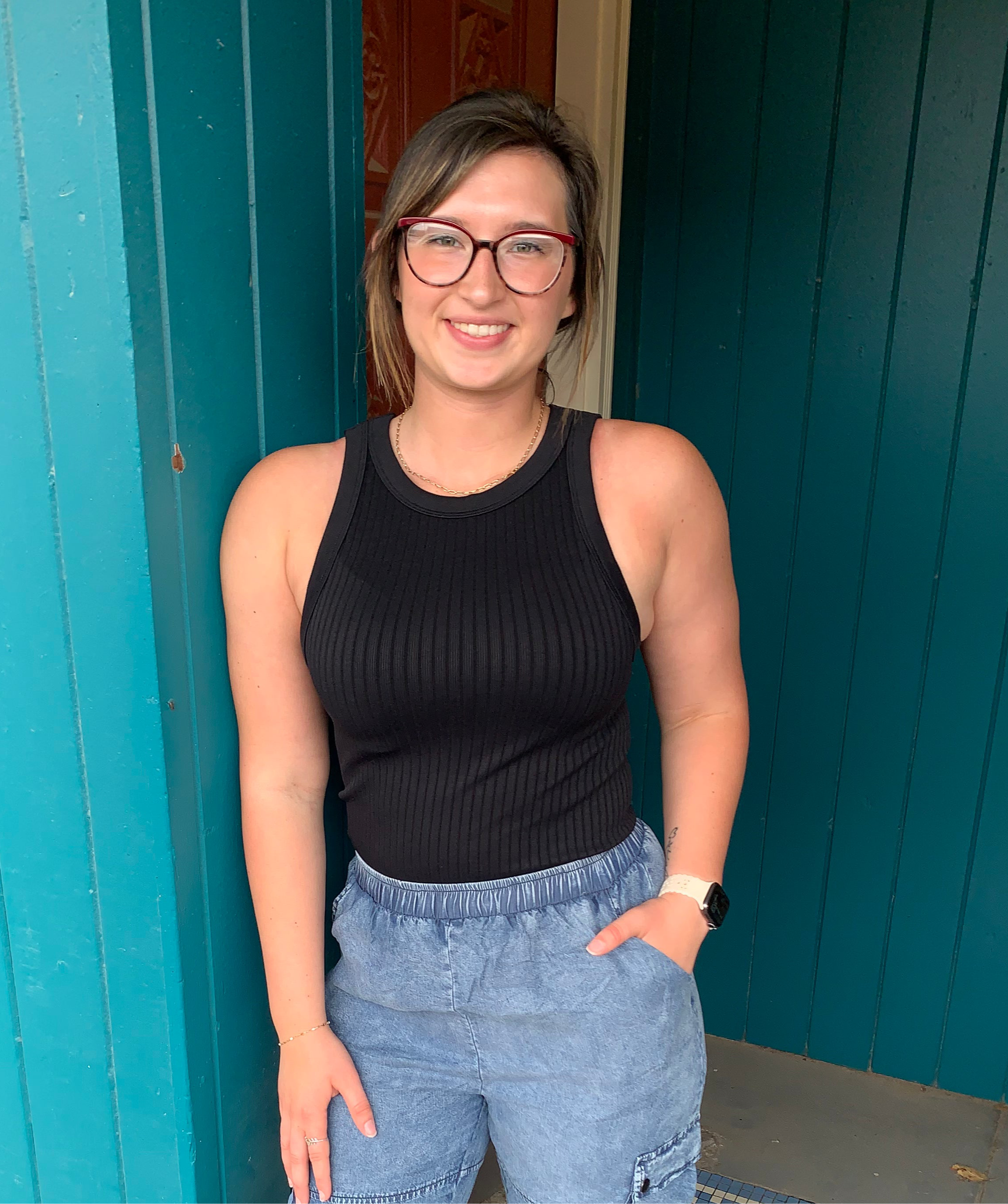 Seamless Ribbed Crop Tank Top