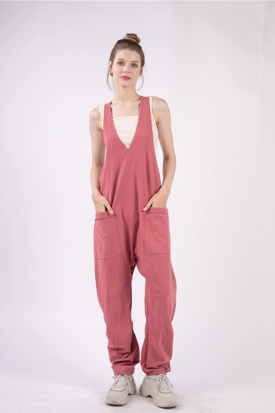 Casual Loose Fit Baggy Jumpsuit