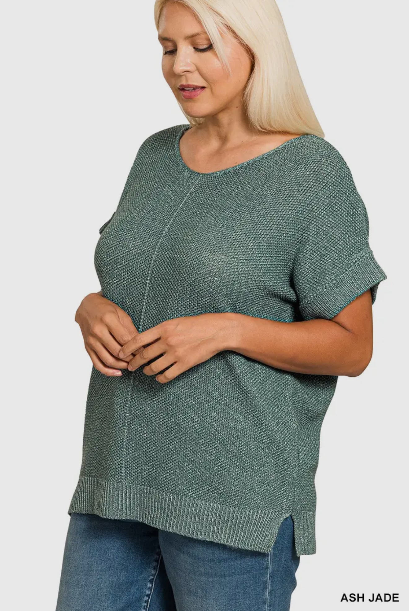 Plus Center Seam Sweater