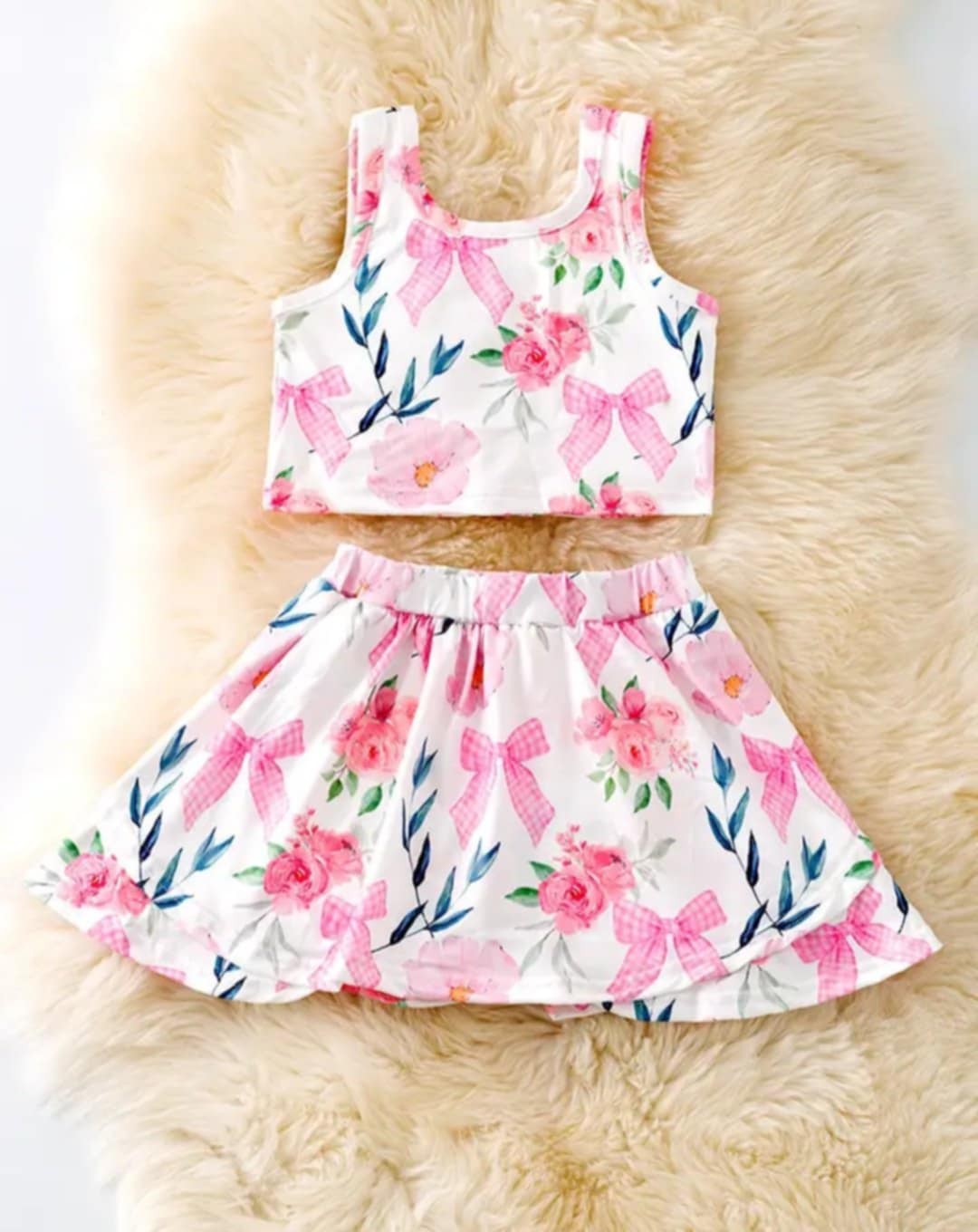Bow Pinoy Skort Set