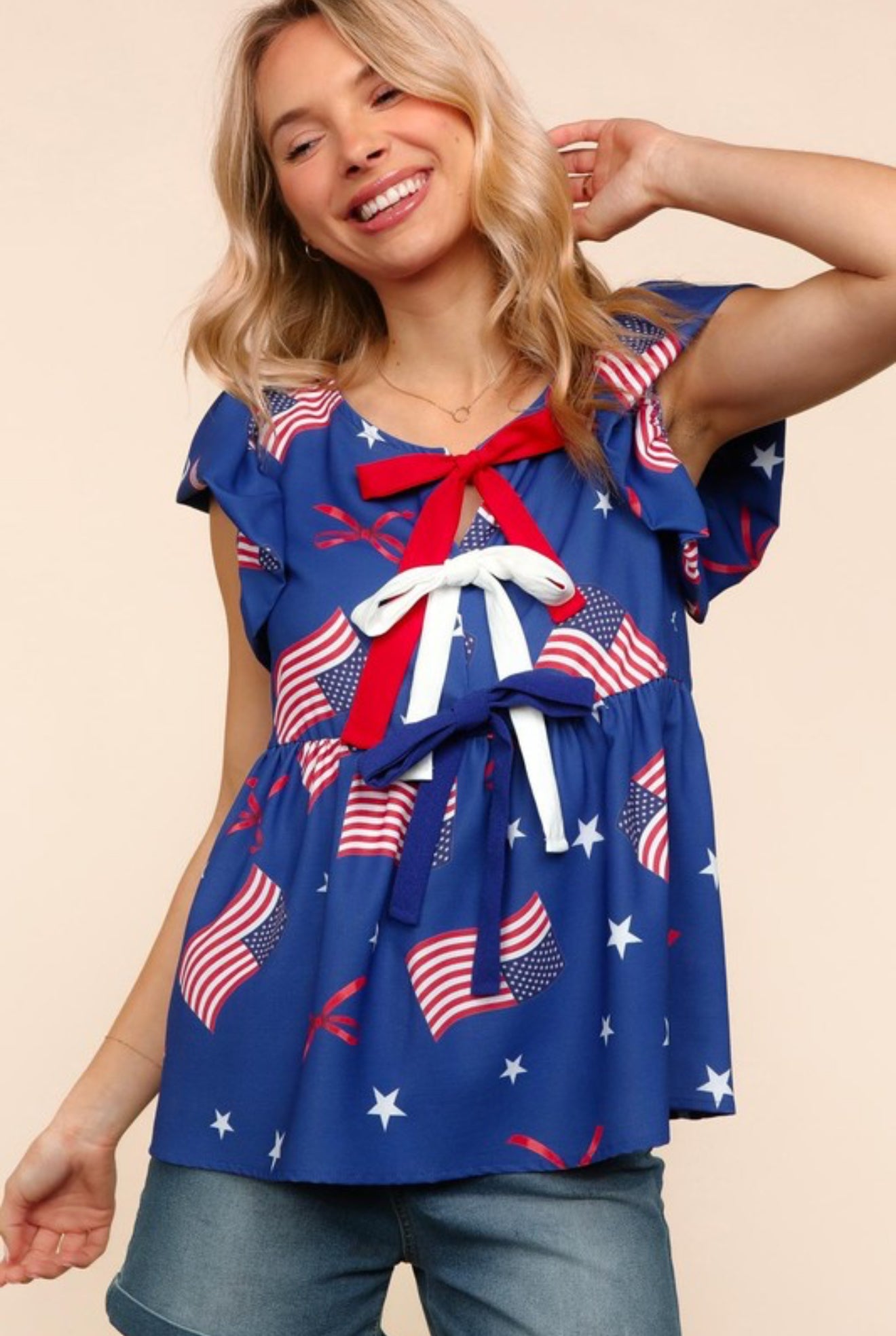 Patriotic Bow Top