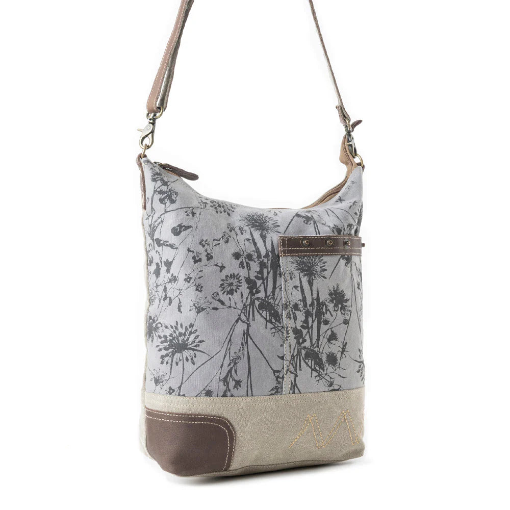 EcoFlora Western Shoulder Bag in Porcelain Bloom