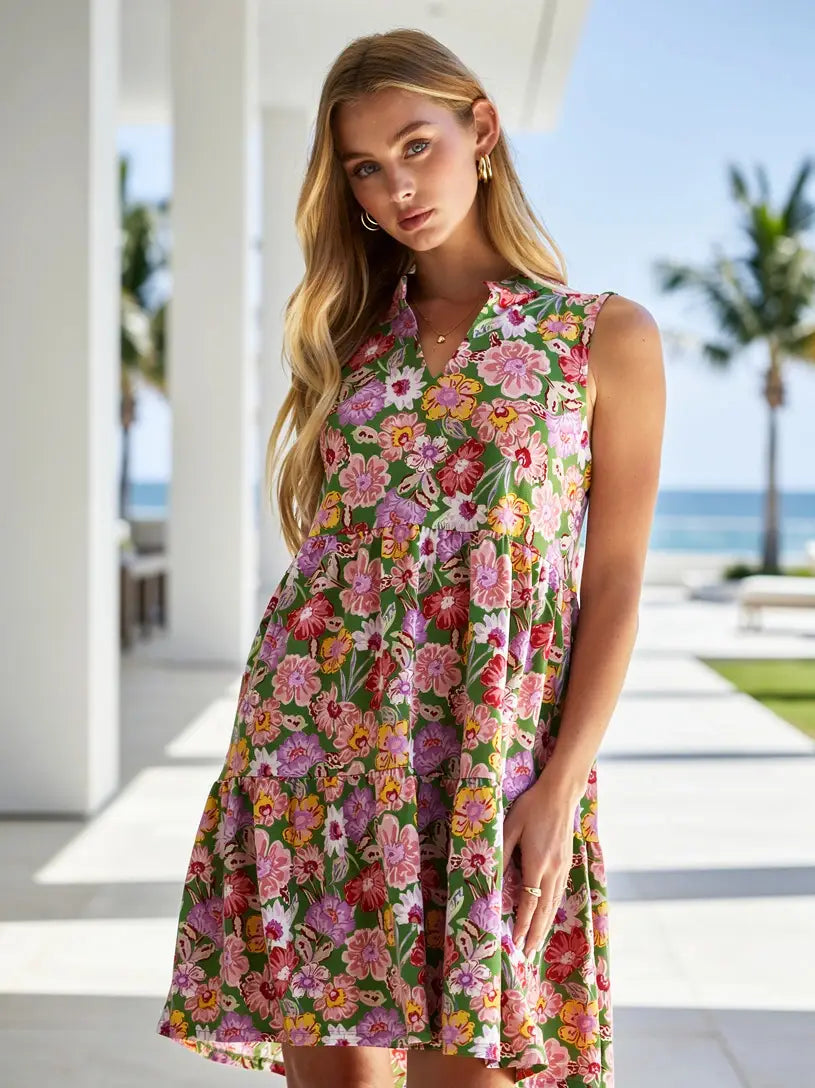 Everyday Comfort Tiered Dress