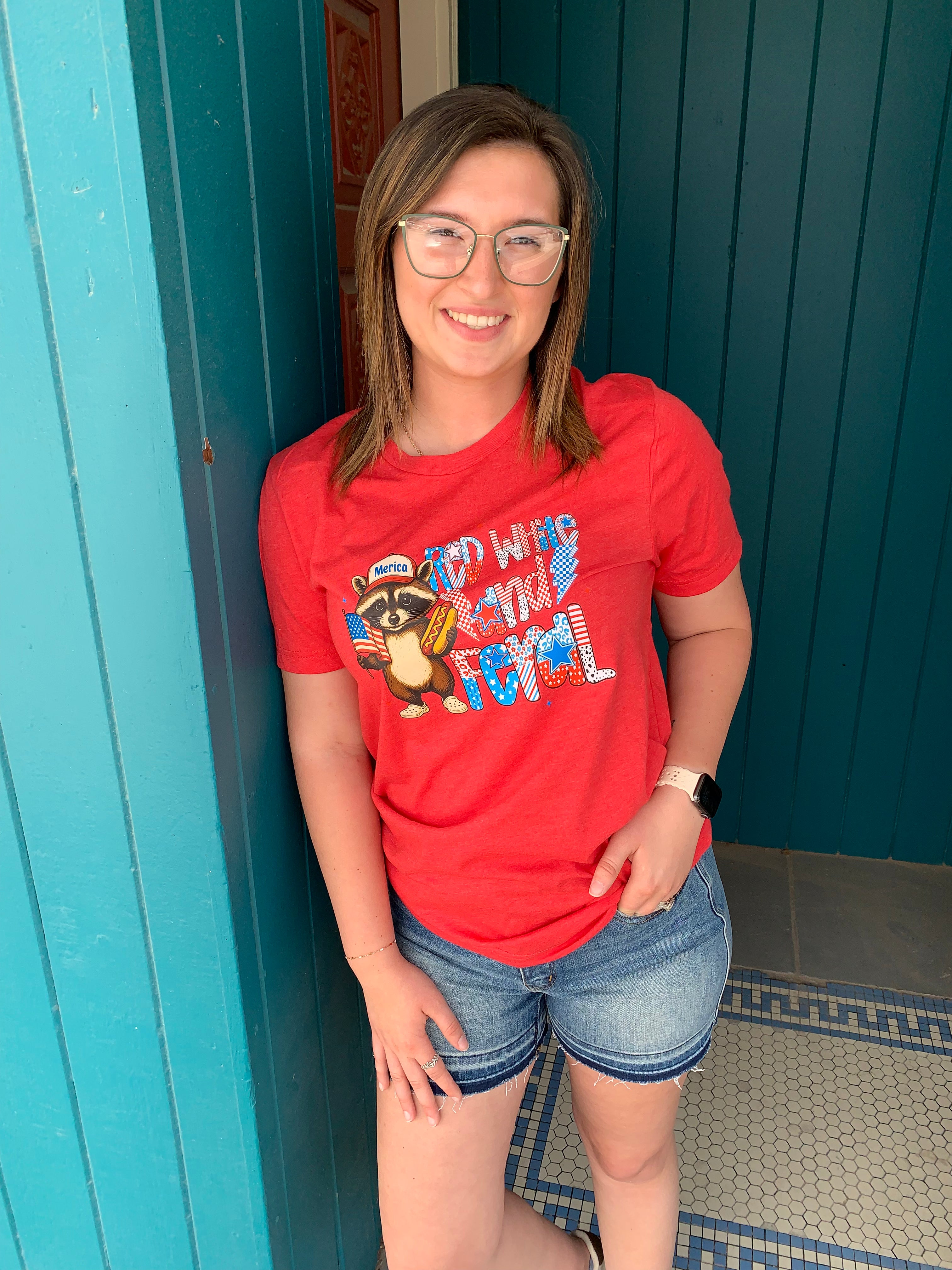 Red White and Feral T-shirt