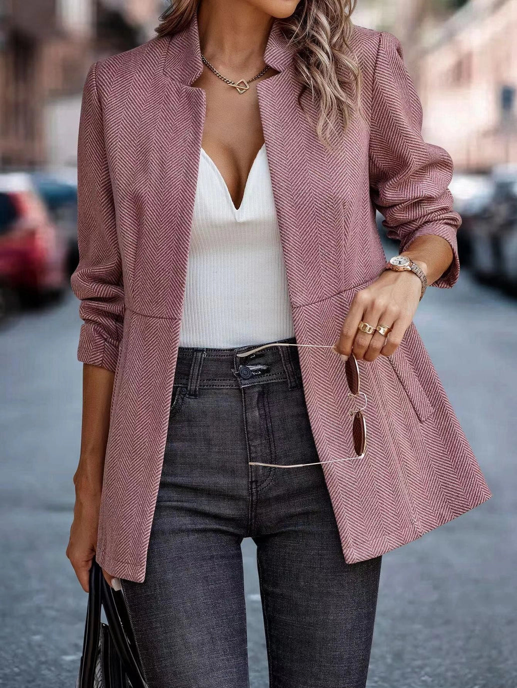 Open Front Blazer