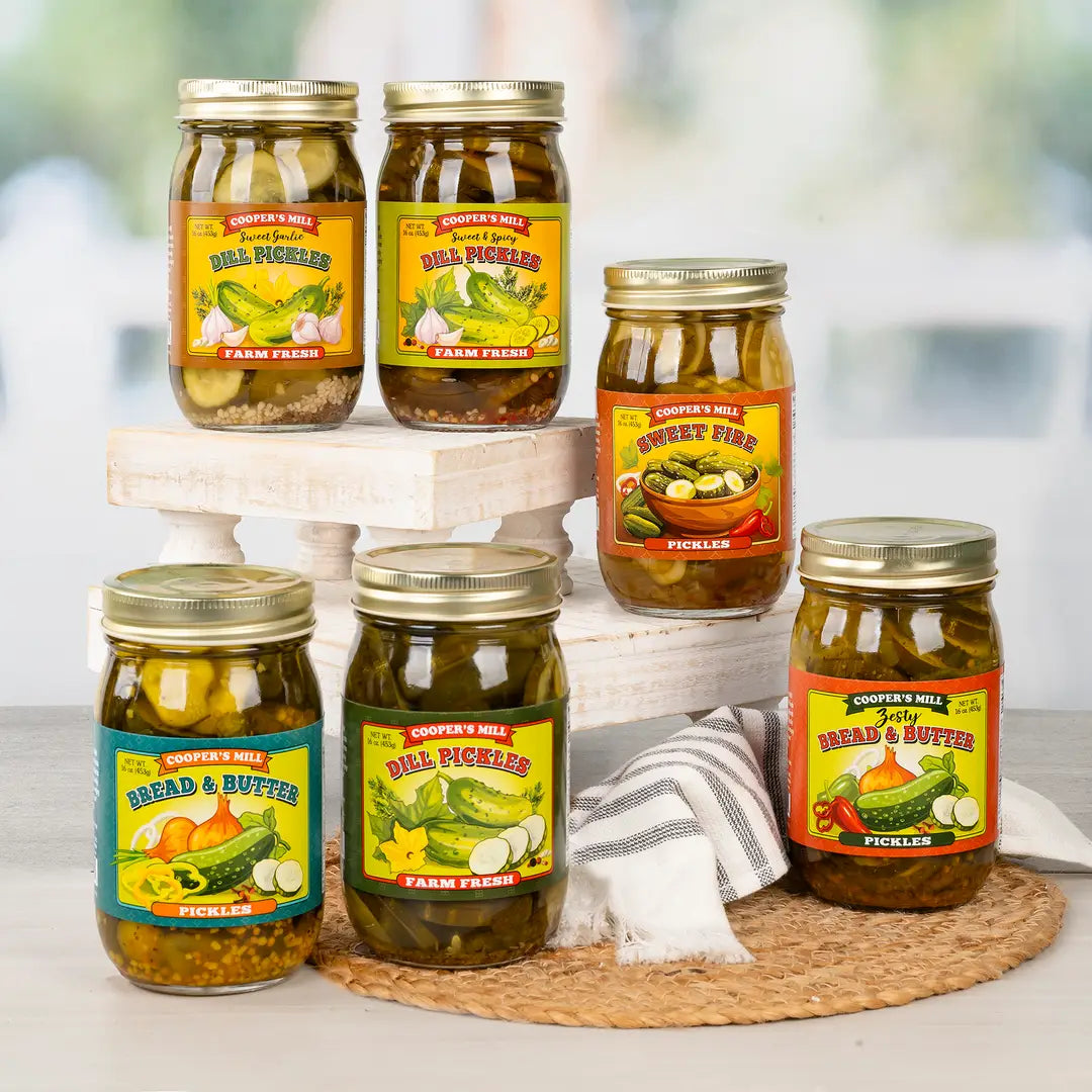 Cooper's Mill Pickles/ Garlic/ Jalapenos