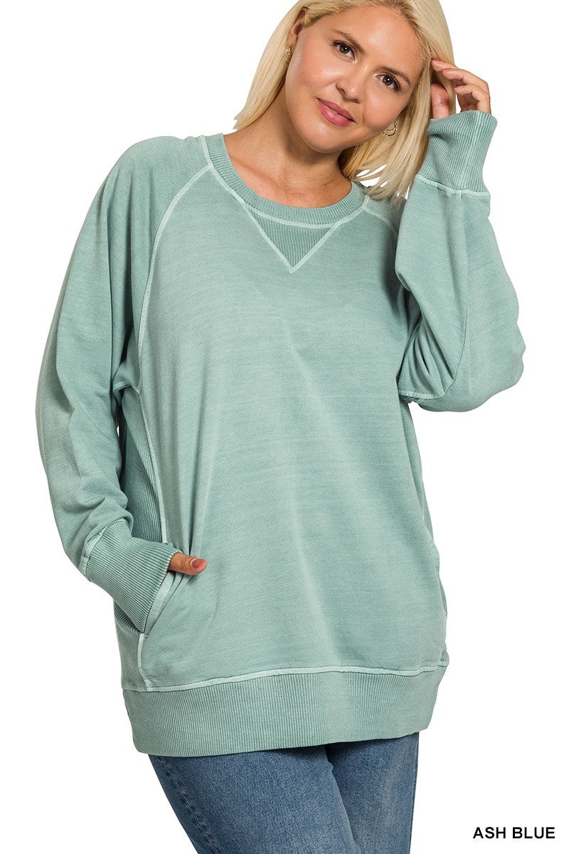 Plus Pigment French Terry Pullover