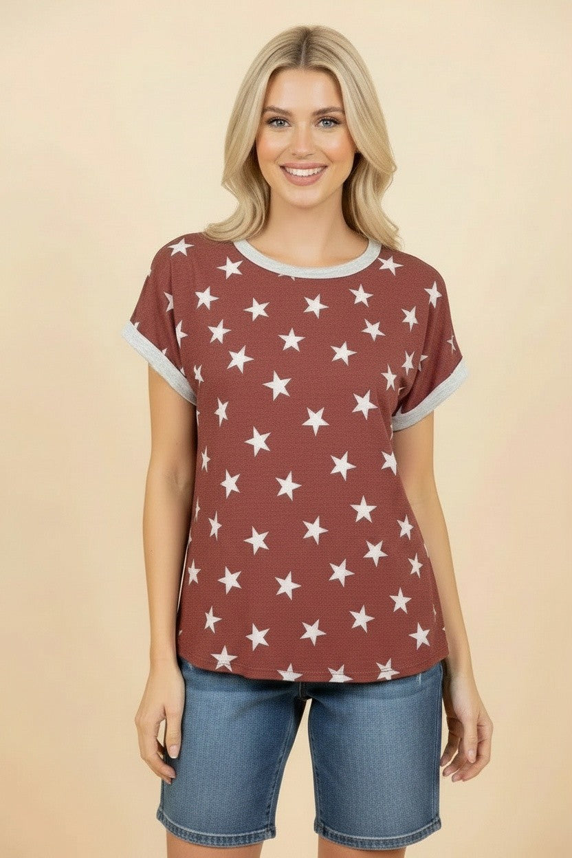 Star French Terry Top