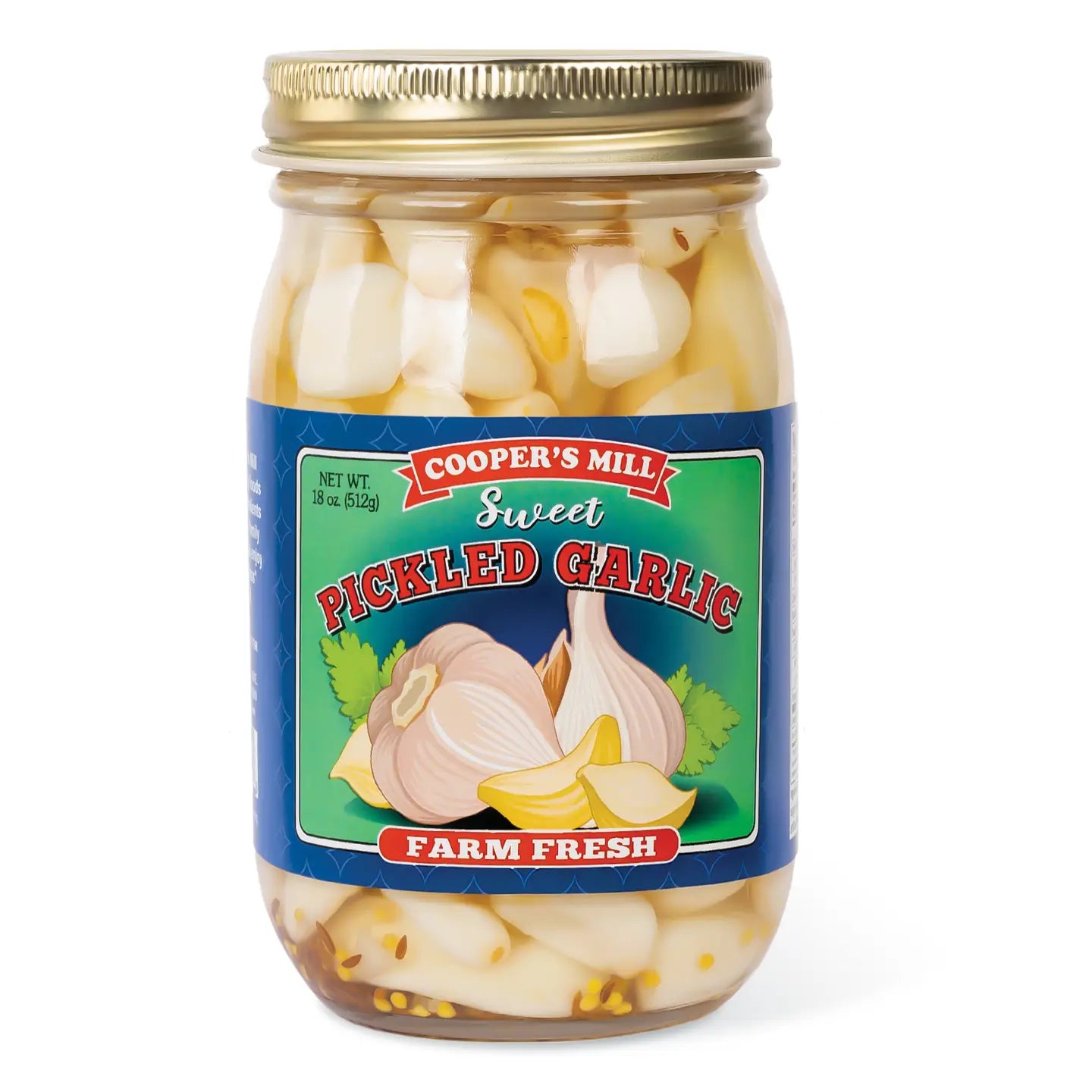 Cooper's Mill Pickles/ Garlic/ Jalapenos