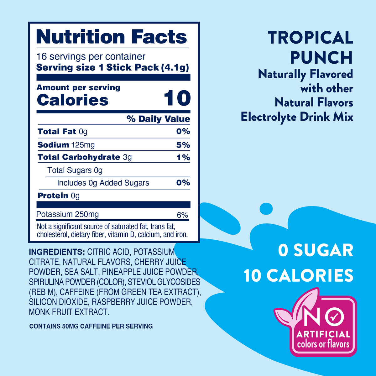 Skinny Mixes Refresher Stix- Tropical Punch