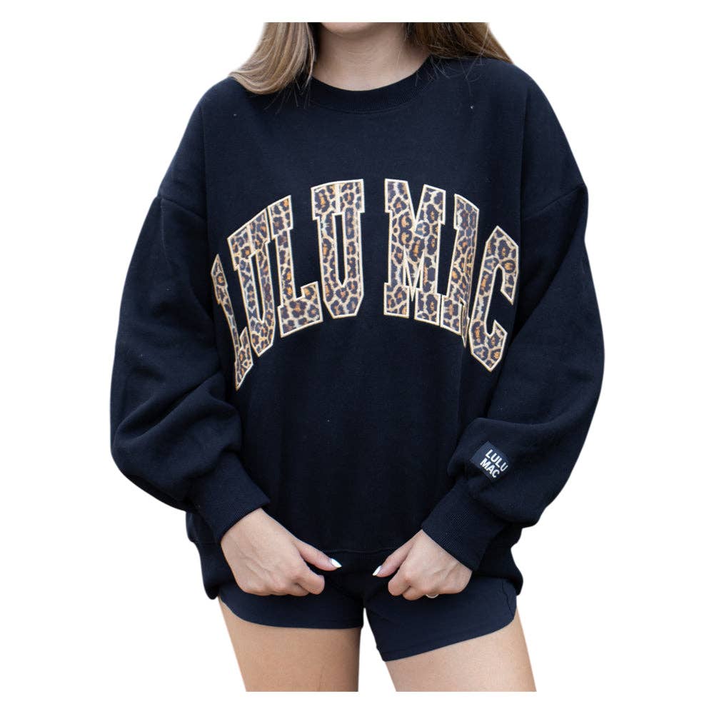 Black Leopard LuLu Mac Sweatshirt