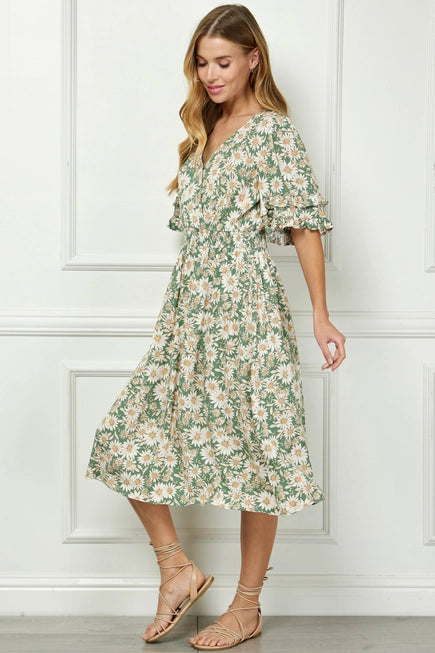 Elegant Surplice Dress