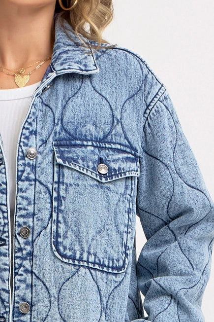 Quilted Denim Jacket