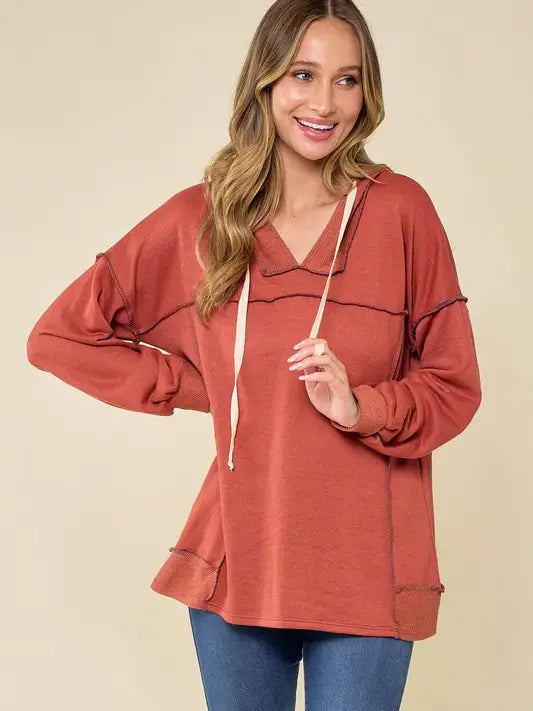 Rust Hoodie/Top