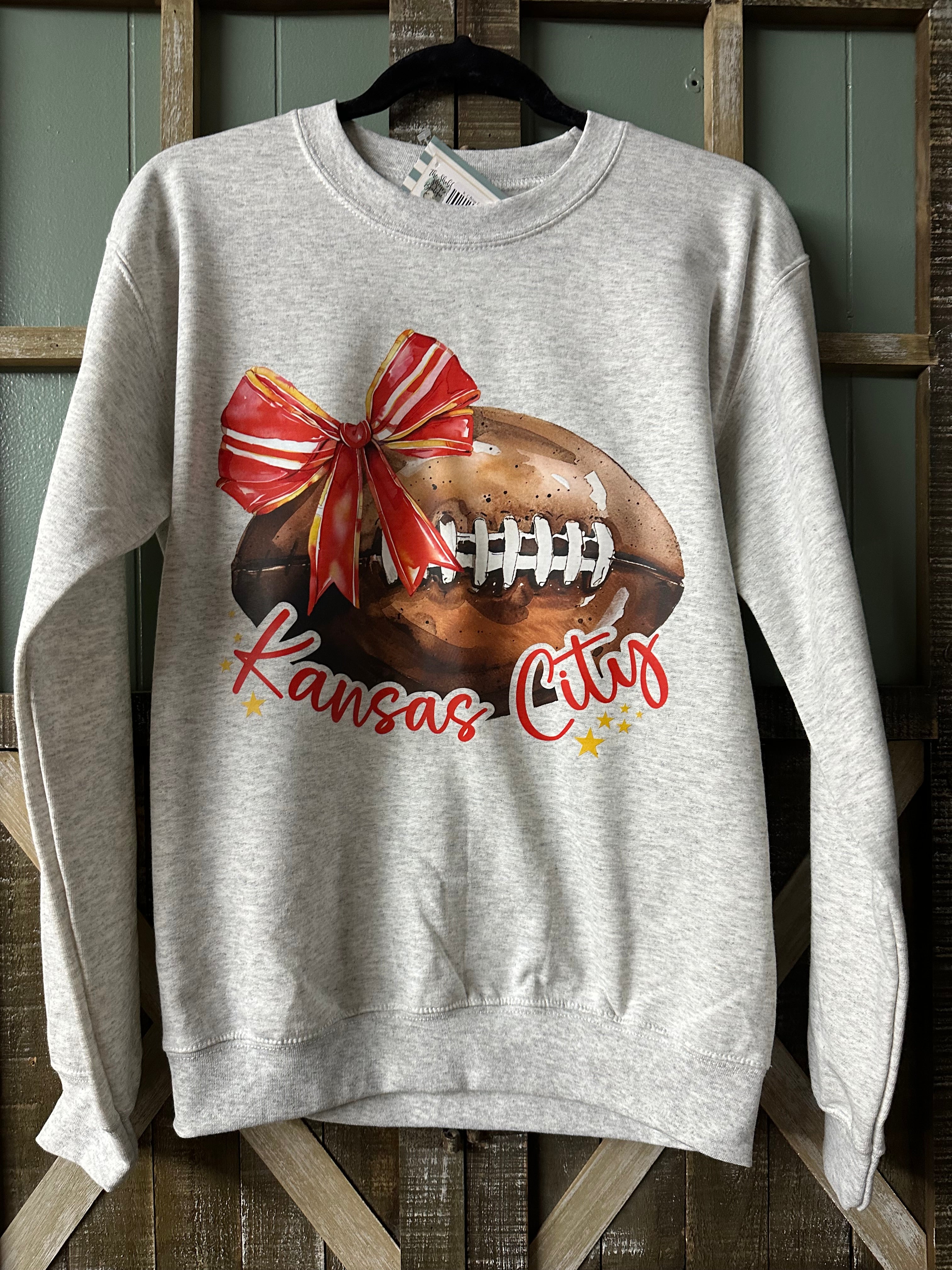 K. C Bow Football Sweatshirt