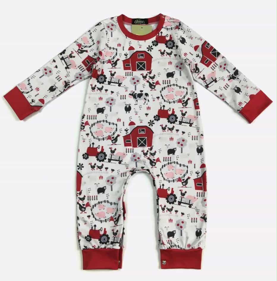 Red Barn Boy Romper