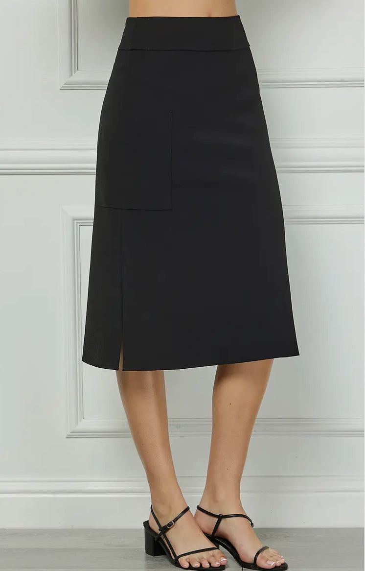 Midi Skirt with Side Pocket