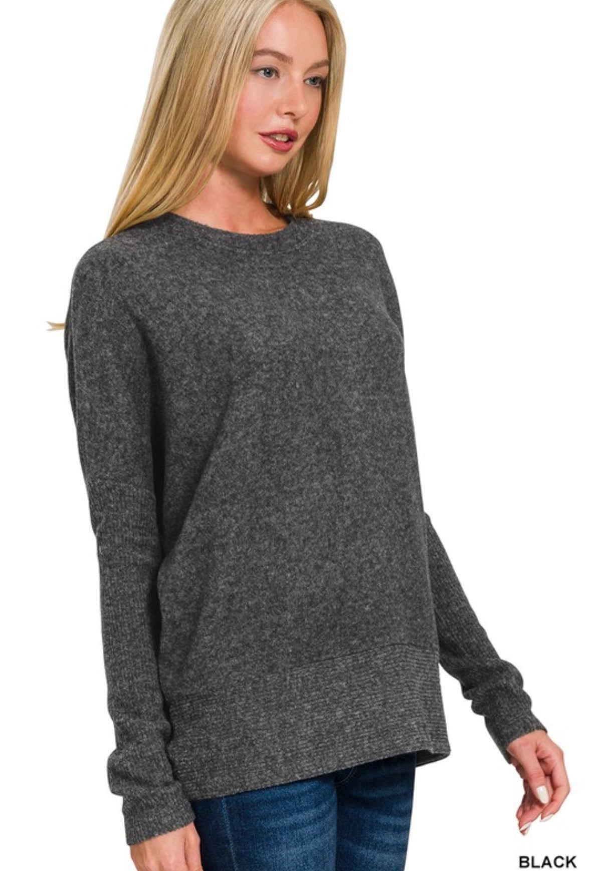 Brushed Mélange Sweater