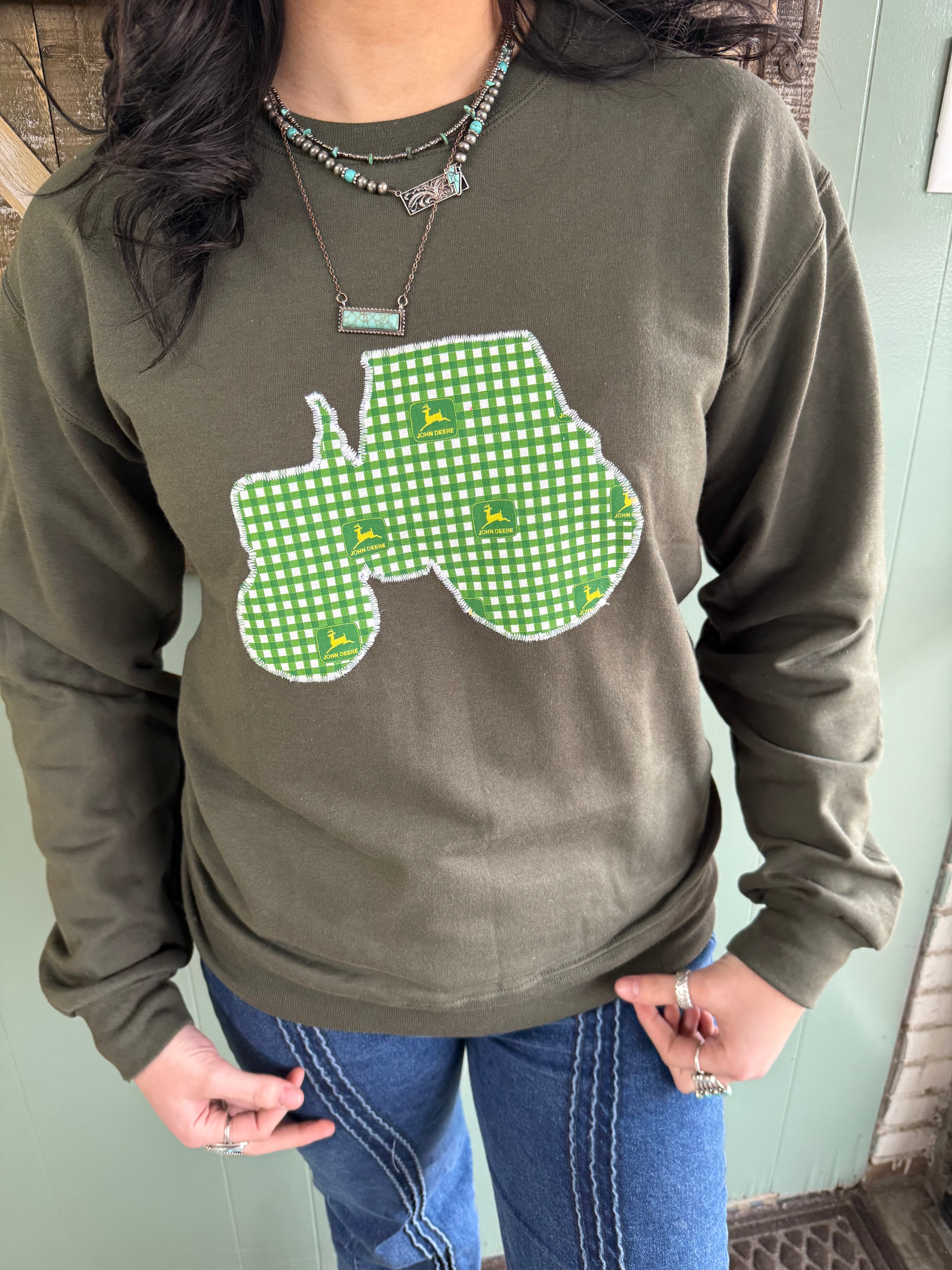 Green Tractor Sweatshirt