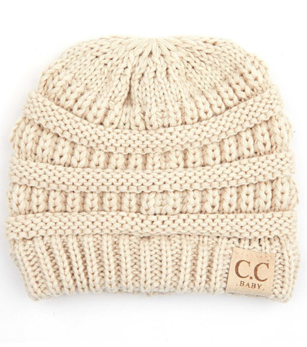 C.C Baby solid color knit beanie