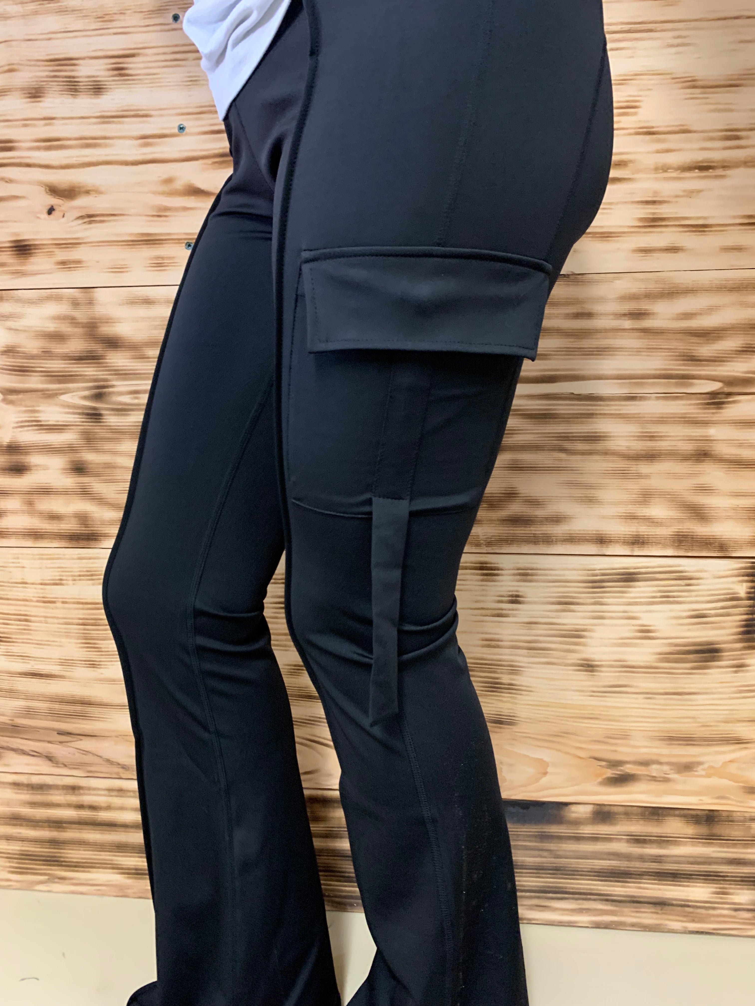 Flare Cargo Yoga Pants