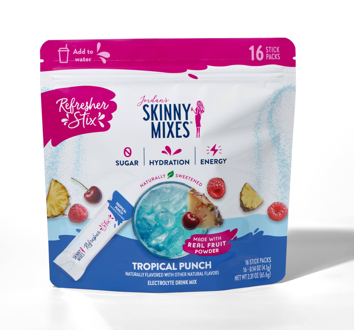 Skinny Mixes Refresher Stix- Tropical Punch