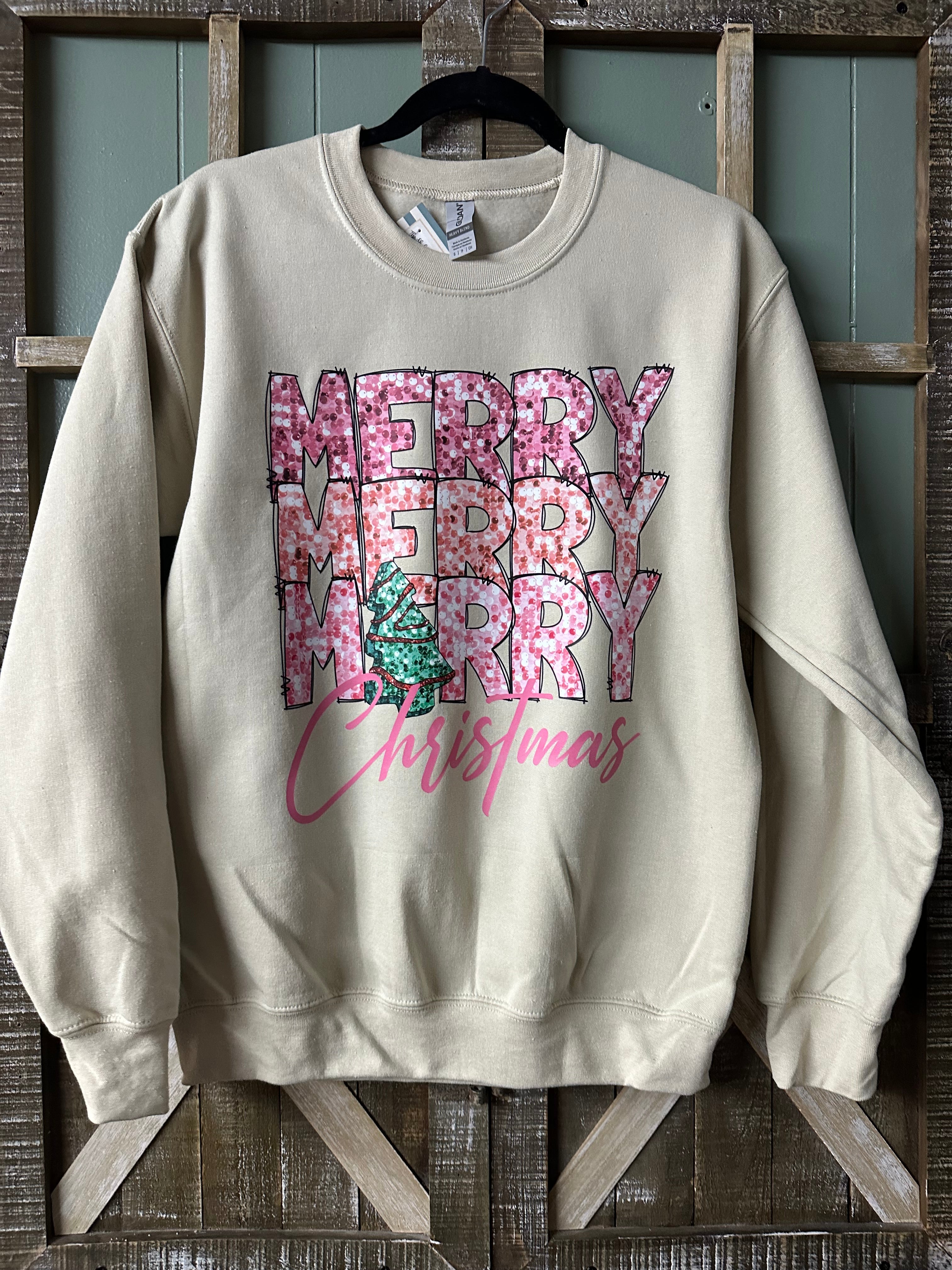 Merry Merry Merry Christmas Sweatshirt